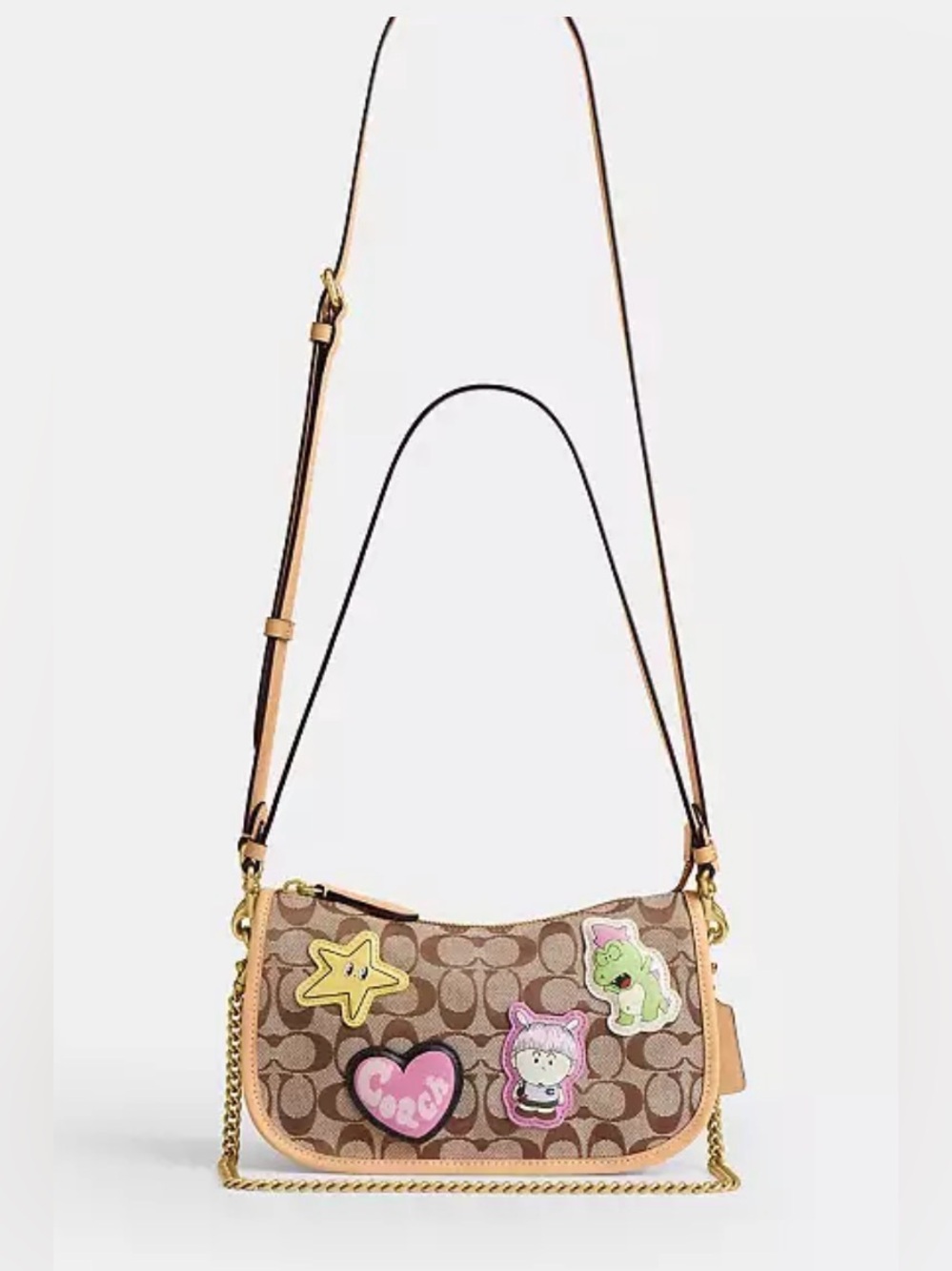 Coach X Brain Dead Waverly Bag
In Signature Jacquard With Patches